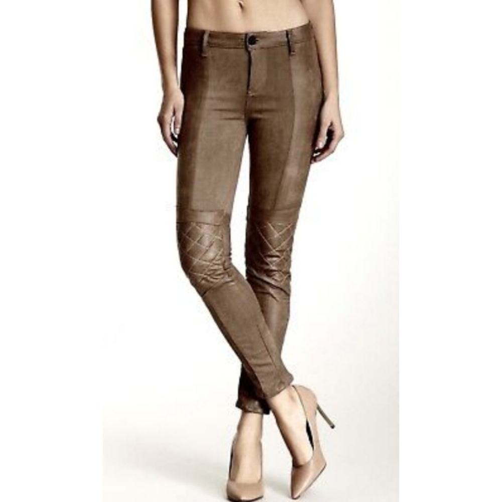 🔥Black Orchid Dark Taupe Faux Suede Biker Jeggings Jeans
